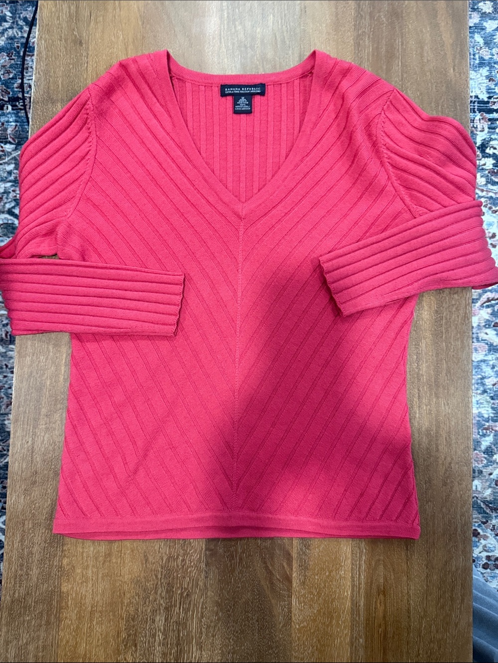 Banana Republic Ribbed V-Neck Sweater
